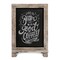HBCY Creations Hanging or Tabletop Chalkboard with Legs/Wedding Table Sign/Kitchen Countertop Memo Board